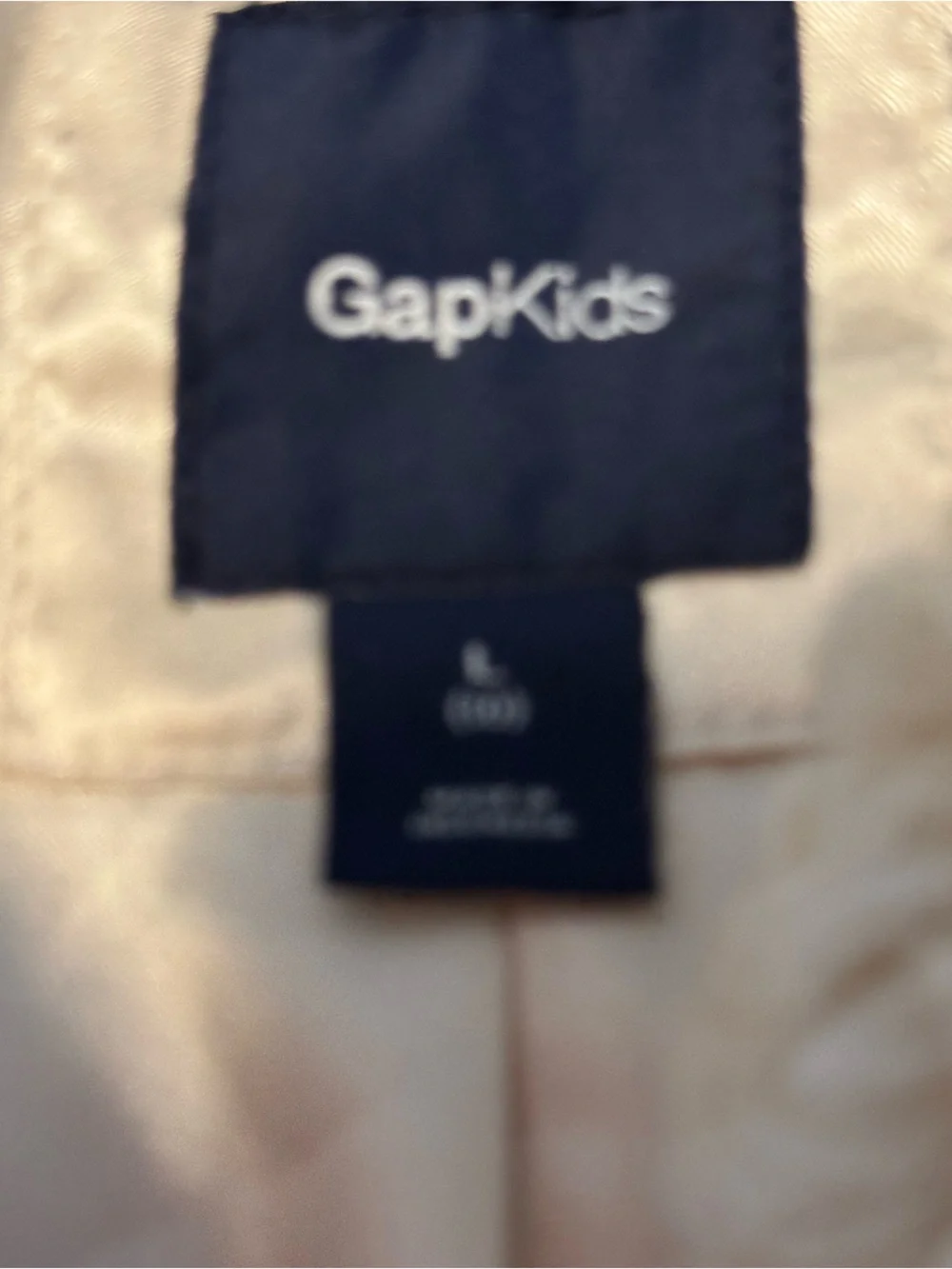 GAP Cream Faux Shearling Vest with Navy Label